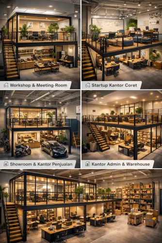 Mezzanine Ruang Kantor di Rawa Buaya