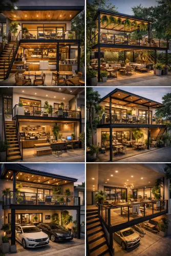 Mezannine Cafe Modern di Rawa Buaya